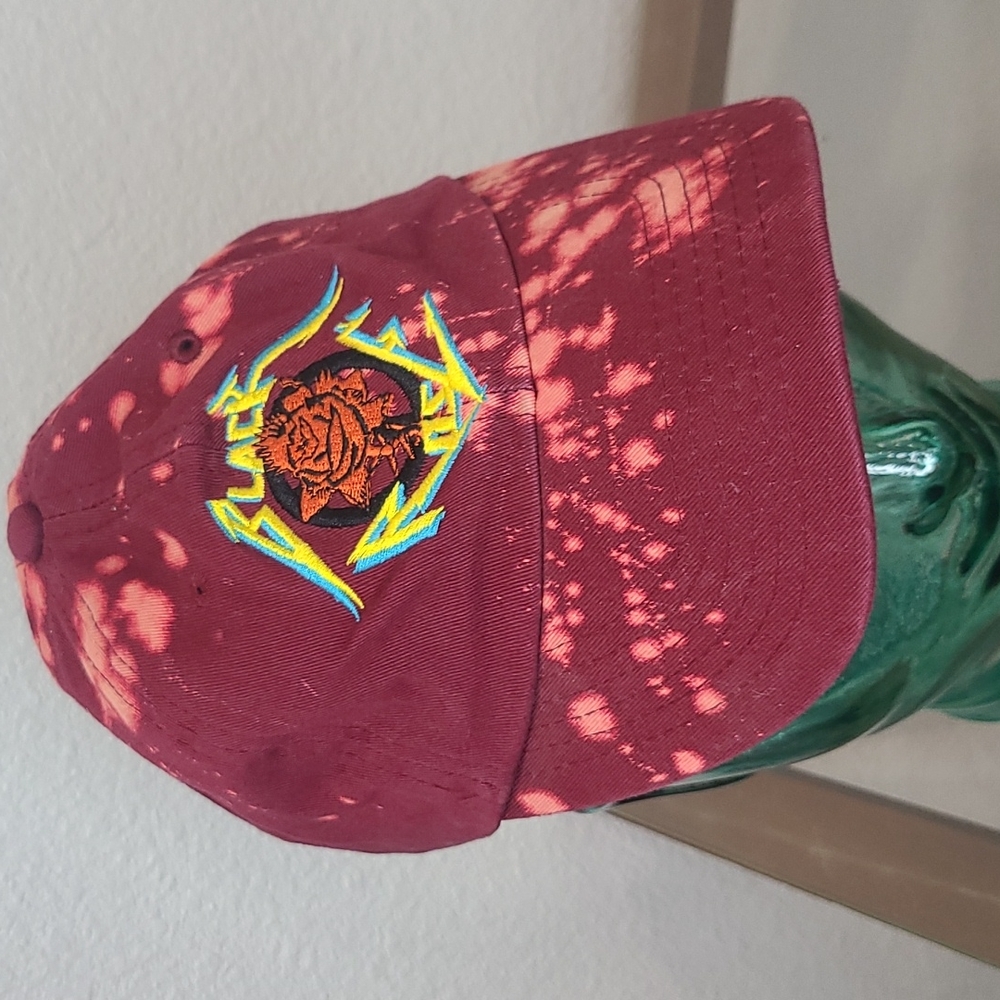 Black keys bleach destroyed baseball hat Black rose
